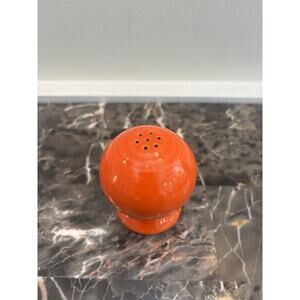 Vintage Red Fiestaware Salt & Pepper Shaker (1) Missing Cork
